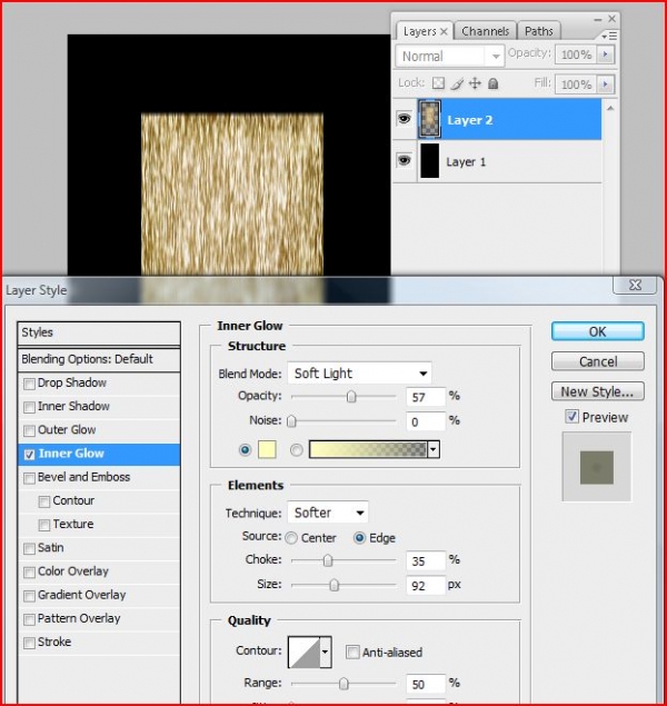 Creation of Flame On: Step 6